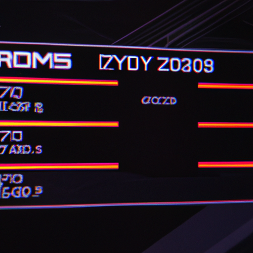 A bios setup screen displaying memory frequency and timing options on the x670 aorus elite ax