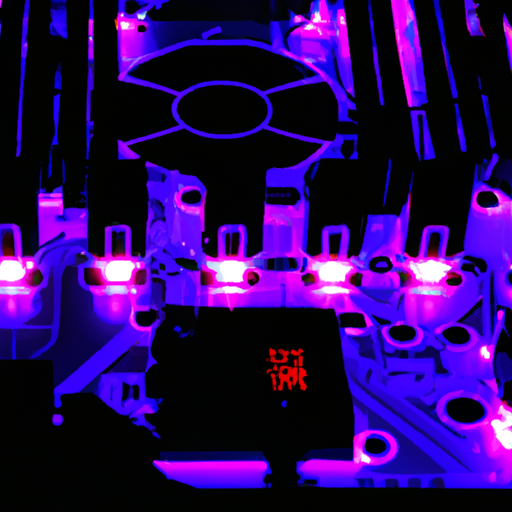 A dynamic image of the motherboard with glowing vrms indicating heat dissipation