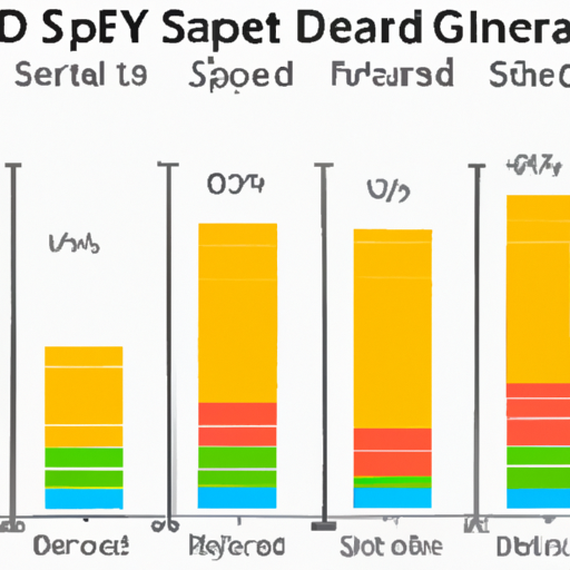 A graph comparing sequential read/write speeds of different ssds including the gigabyte model