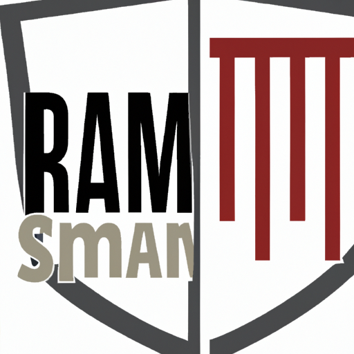 A graphic of a shield partially covering a ram stick signifying protection and stability