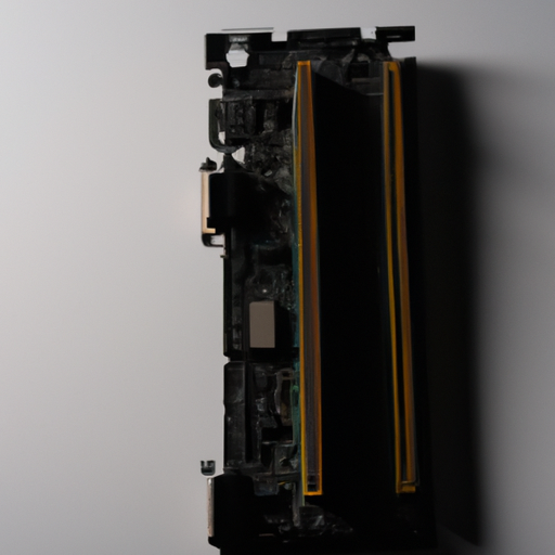 A minimalist image of the memory stick installed on a motherboard without any other components to clutter the view