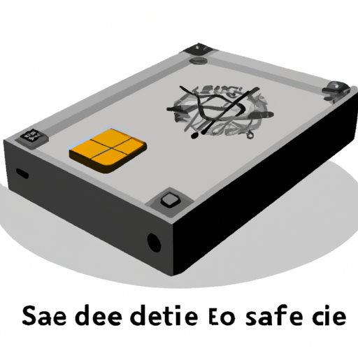A safe illustration with the ediloca ssd inside symbolizing data security and investment value