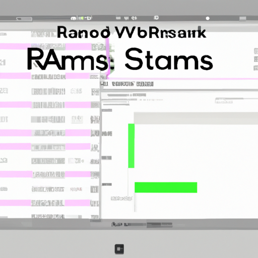 A screen capture of a benchmark test in progress showcasing the rams performance