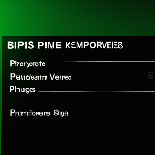 A screenshot of the bios settings with the xmp profile option highlighted