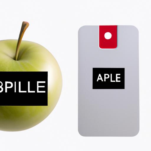 A split image showing the price tag of an apple product on one side and a less expensive alternative on the other
