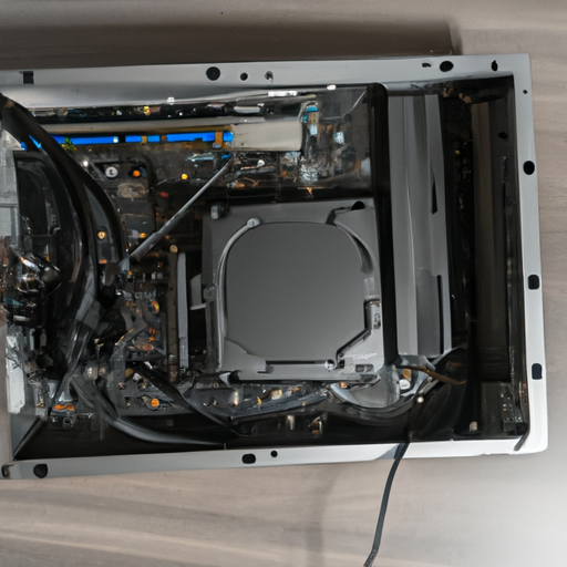 A top-down view of a fully assembled pc build with the ram installed
