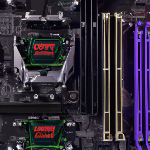 A top-down view of the trident z5 rgb modules installed on a motherboard to display complete setup and compatibility with the z690/z790 chipset