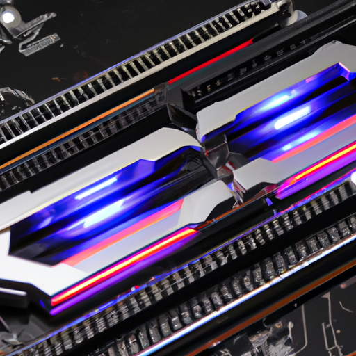 Close-up of g.skill trident z5 rgb ddr5 memory modules showcasing the metallic silver heatspreaders and rgb lighting