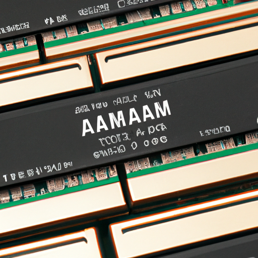 Close-up of the adamanta ram modules highlighting the brand and specifications